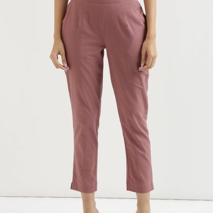 Women's Formal Rose Gold Trousers