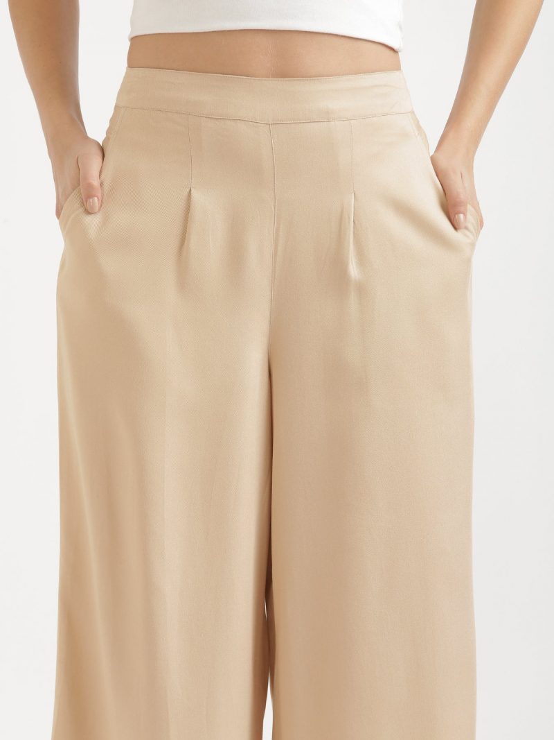 Women's Sand Palazzo Trousers